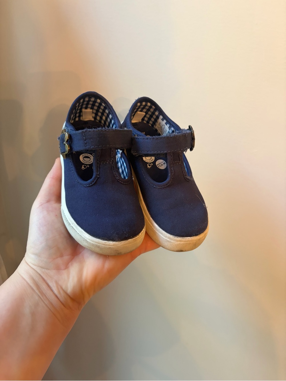 Stride Rite Navy Canvas Mary Jane Kids Shoes